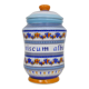 Old apothecary pot, Viscum Album ceramic medicine jar. Year 70 80
