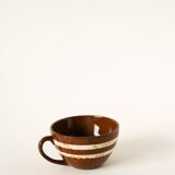 trio of Digoin Sarreguemines "Mary" model coffee cups, 1960