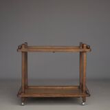 Desserte au thé hollandais moderniste en chêne. Années 1950