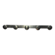 Retro 5-hook aluminum coat rack – 1970s