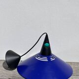 Postmodern blue metal pendant light Glossy