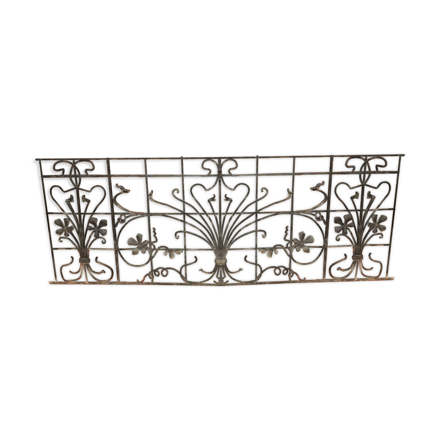 Art Nouveau iron cast iron railing