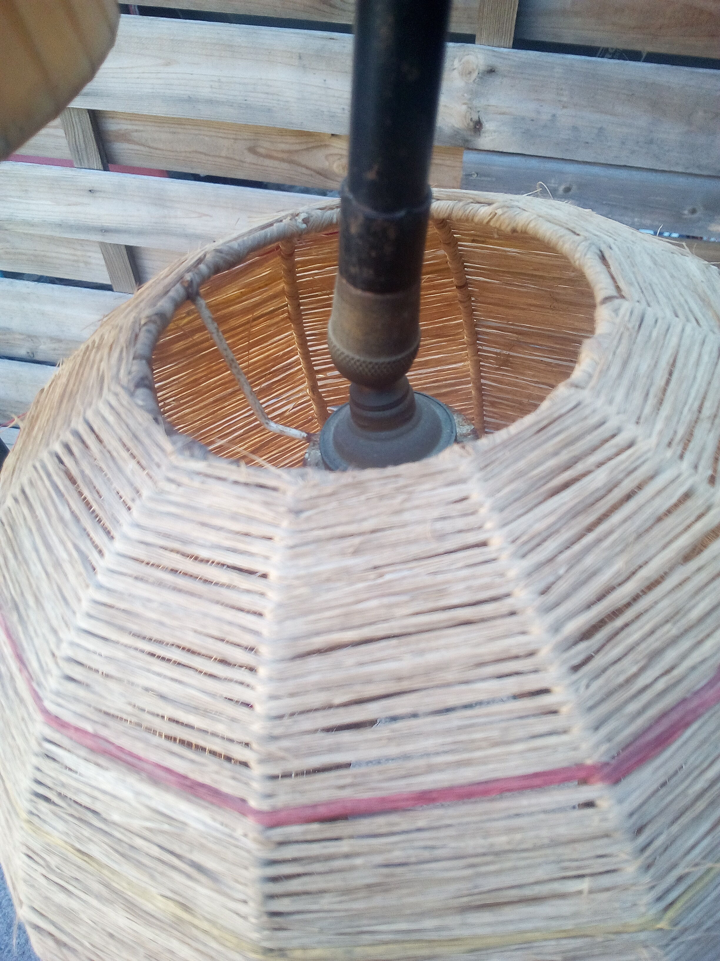 Double floor lamp with tablet of the 50s