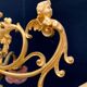Golden antique bronze chandelier