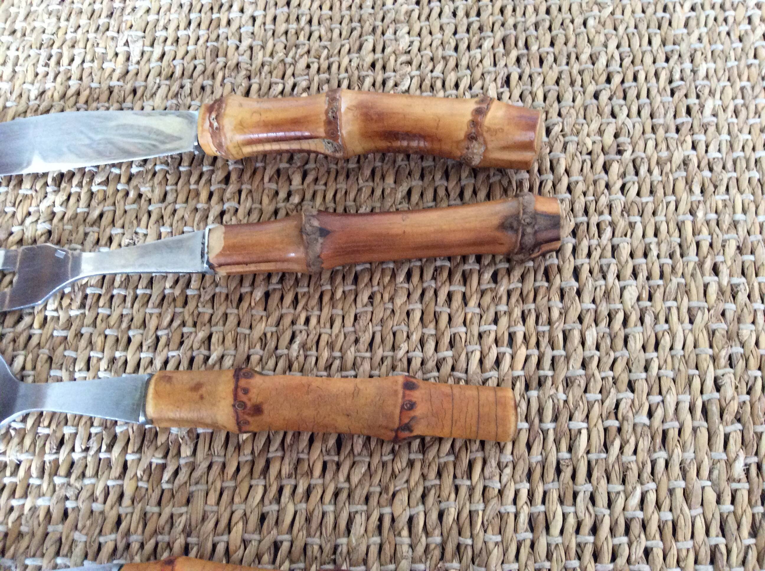 Bamboo cutlery set