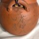 Antique terracotta teapot