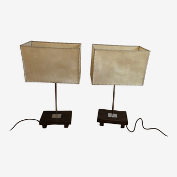 Pair of designer lamps