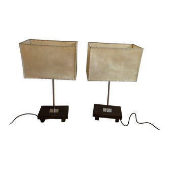 Pair of designer lamps