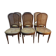 Série de 6 chaises cannées de style Louis XVI