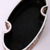 Vintage Yamasan Ikebana Bowl - Authentic 1960s Japanese Ceramic