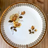 Vintage dish L.E.S Porcelain decorated with roses