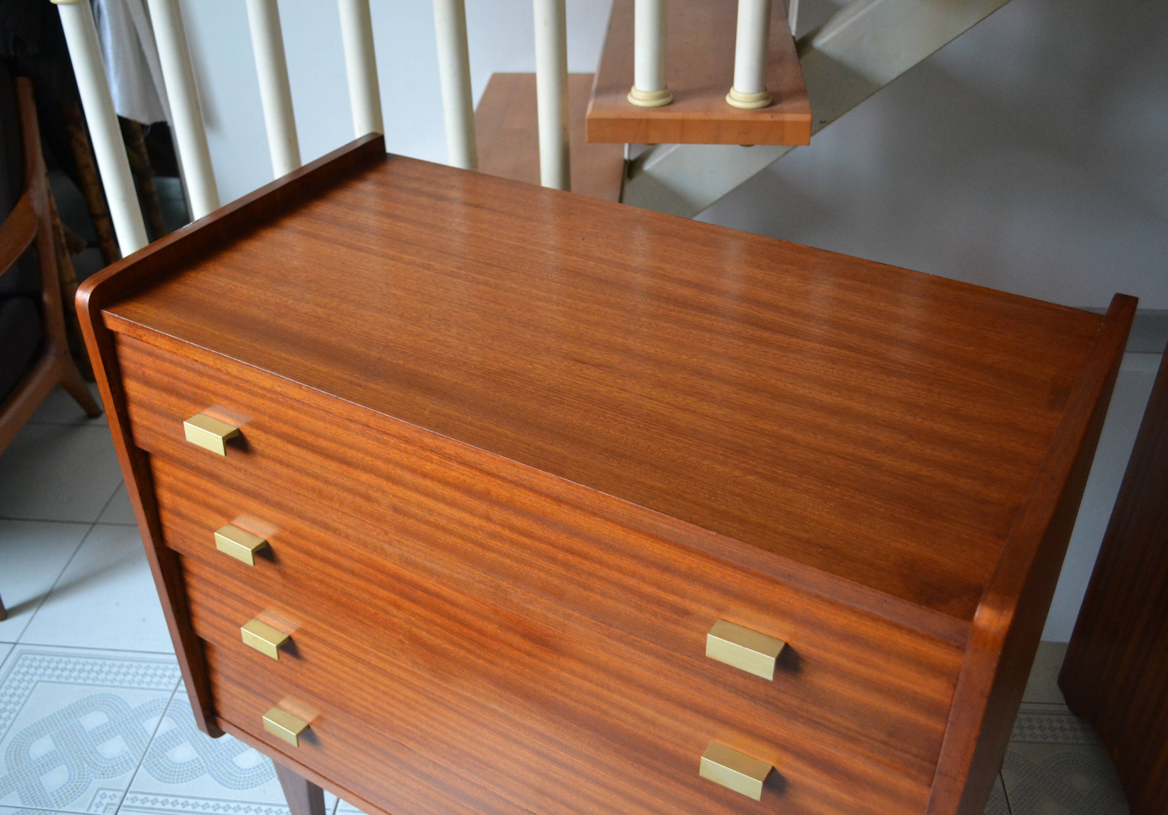 Commode années 60 façade inclinée