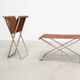 Pair of folding stools by Michael Christensen