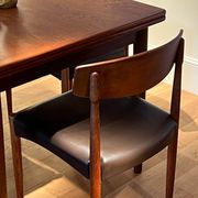 Set of 4 vintage Scandinavian "Huldra" oak chairs