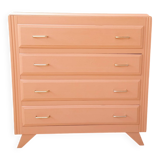 vintage salmon chest of drawers