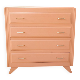 commode saumon vintage