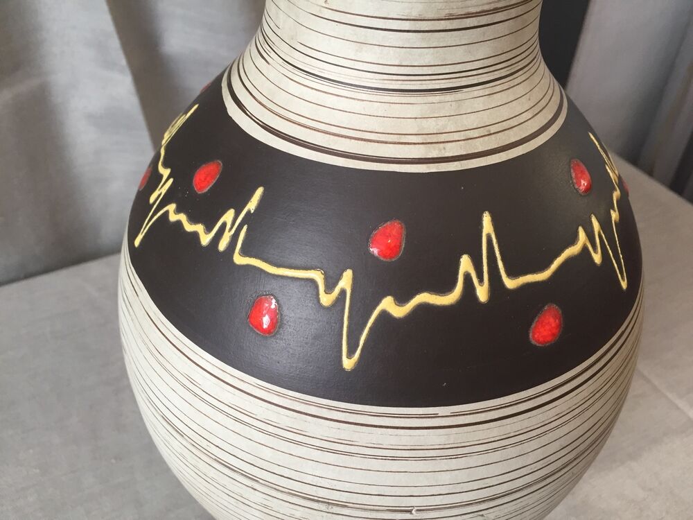 Vase tönnieshop cartens west germany vintage ceramic and email
