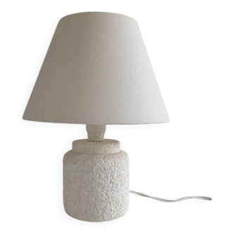 Small French lamp from the 1960s carved in stone