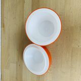 Vintage Orange Apple Ice Bucket