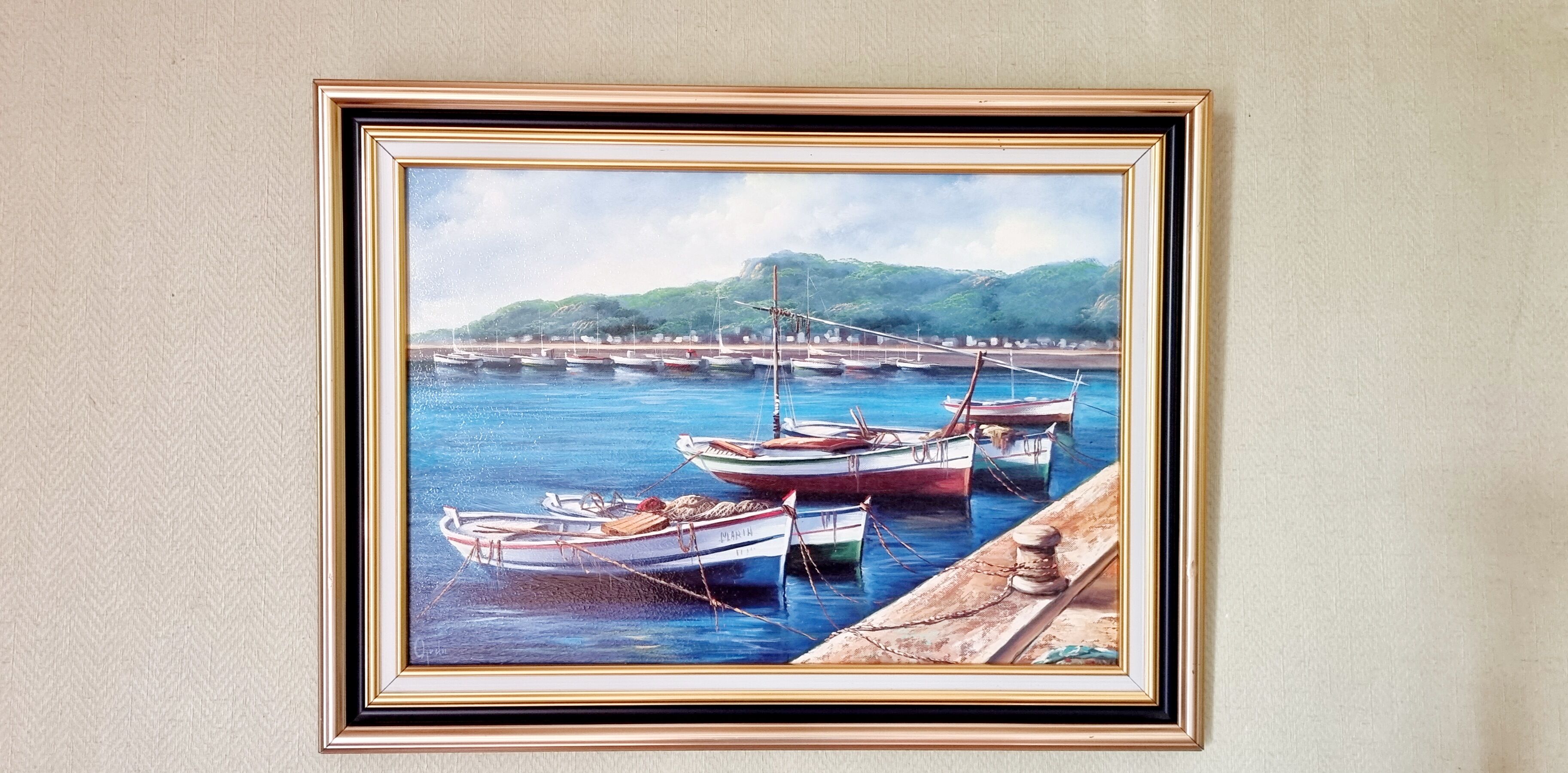 Cuadro con Óleo sobre Lienzo Original firmado por Ojeda