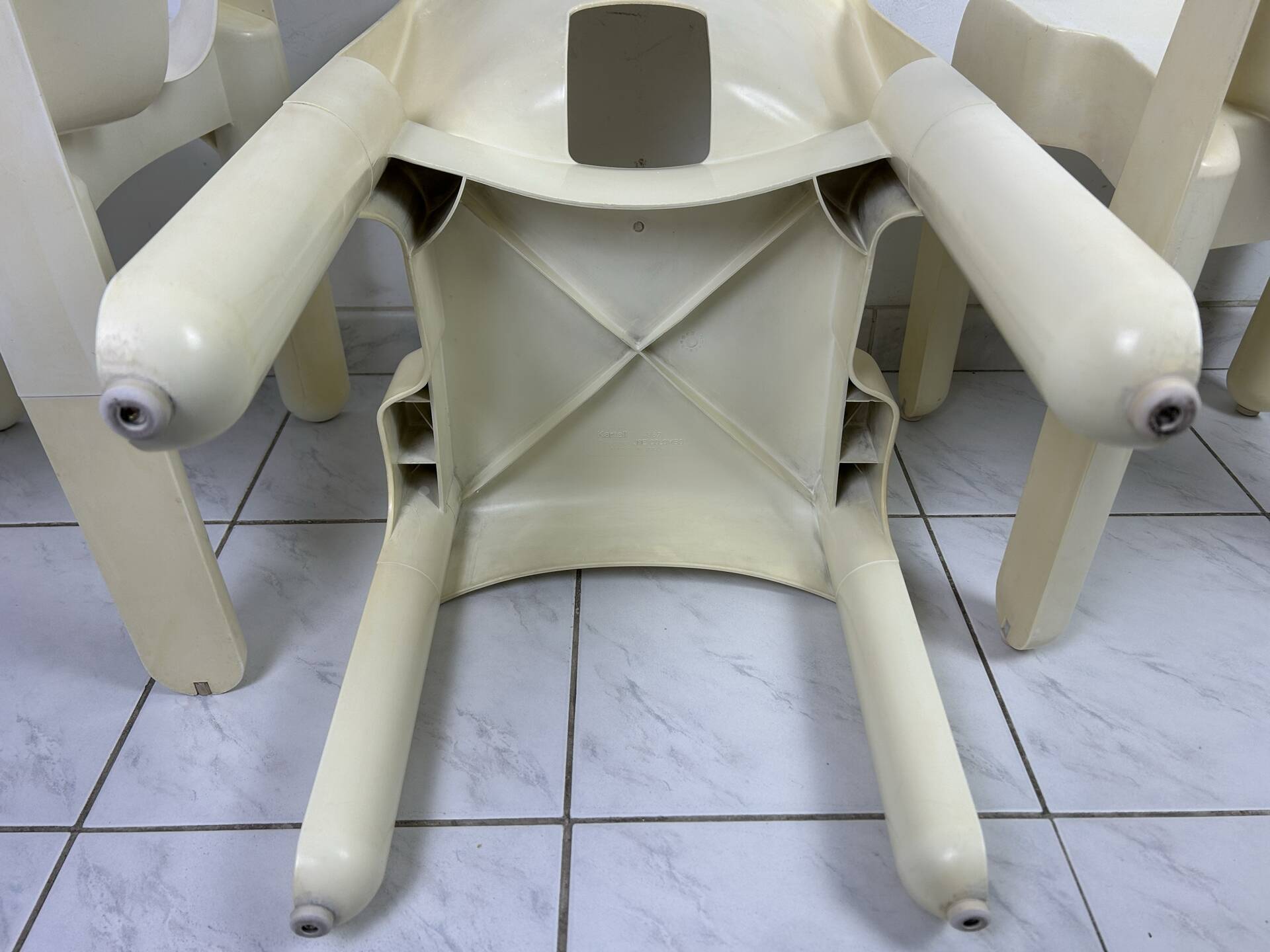 3x vintage Universale chair Joe Colombo Kartell