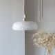 Clichy white glass pendant light