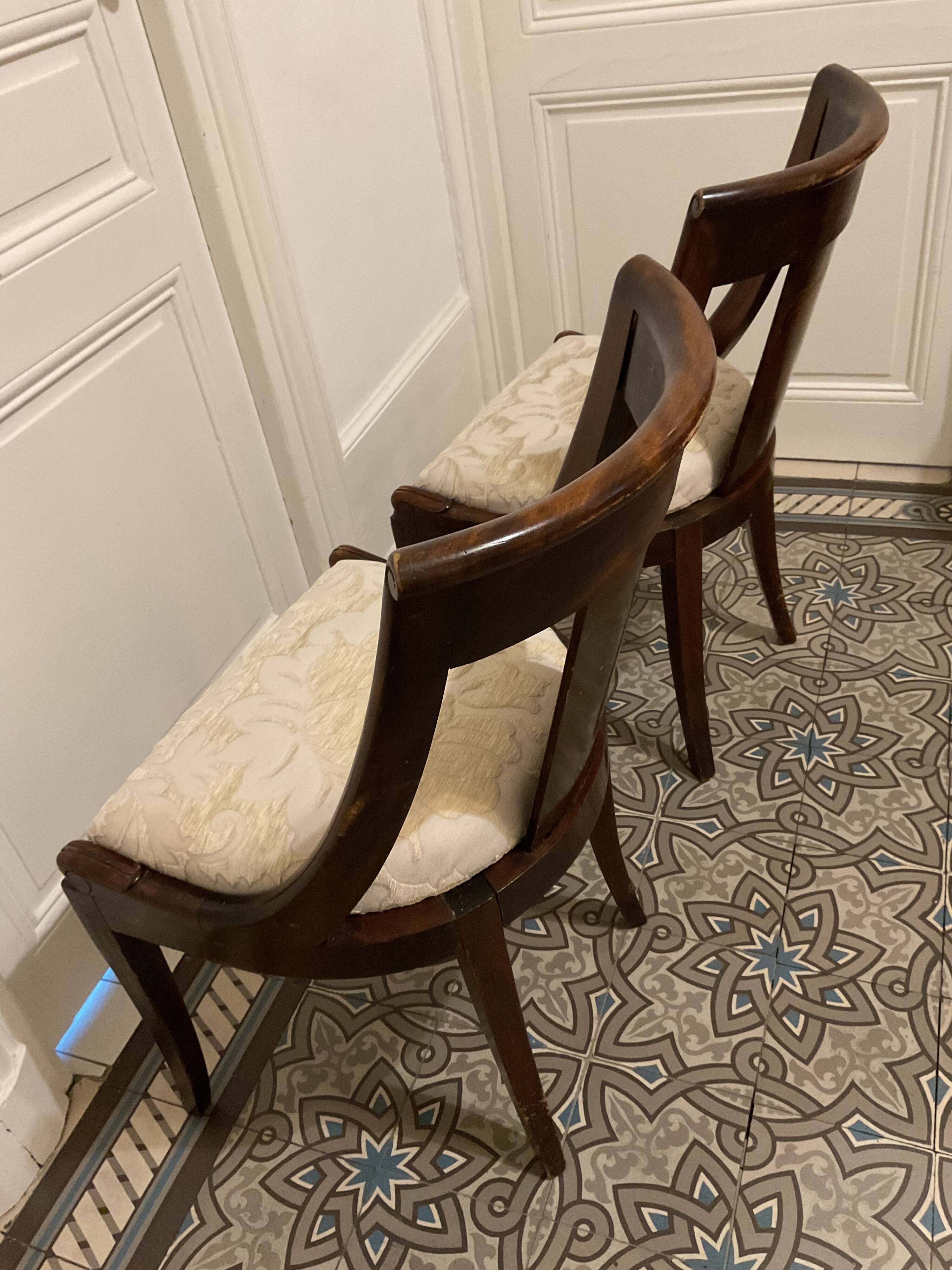 Vintage empire gondola chairs