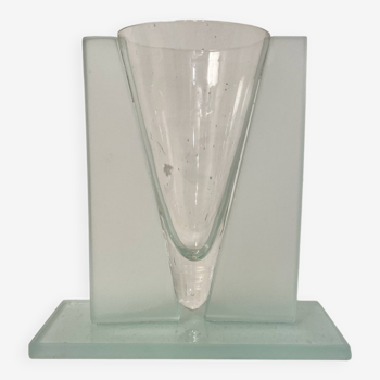 Vase géométrique postmoderne 1980