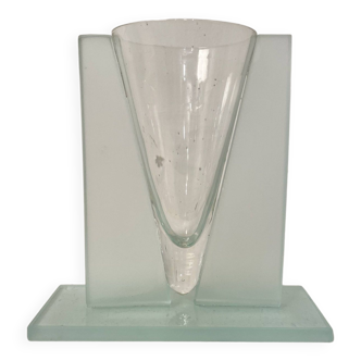 Vase géométrique postmoderne 1980