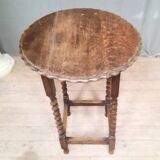 Side table with twisted legs