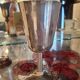 Footed glass in pewter