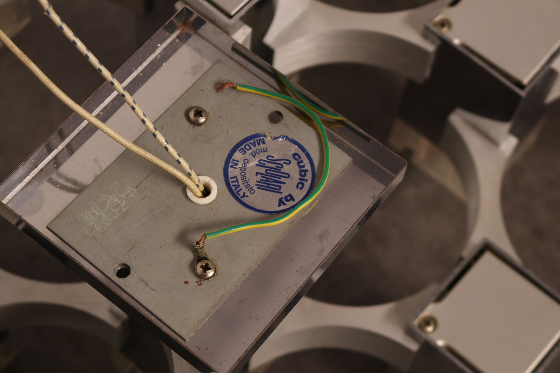 Ceiling light model 'Cubic' with 13 light units by Sciolari - Italy - 1970's