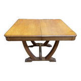 Table de salle à manger époque Art Déco + 2 allonges