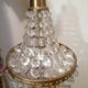 Chandelier ceiling lamp balloon grapevines glass & brass 1 fire