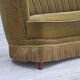 1970s, Danish 2-seater "Banana" sofa, green furniture velour.
