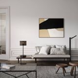 Large abstract painting BW1 100x73cm
