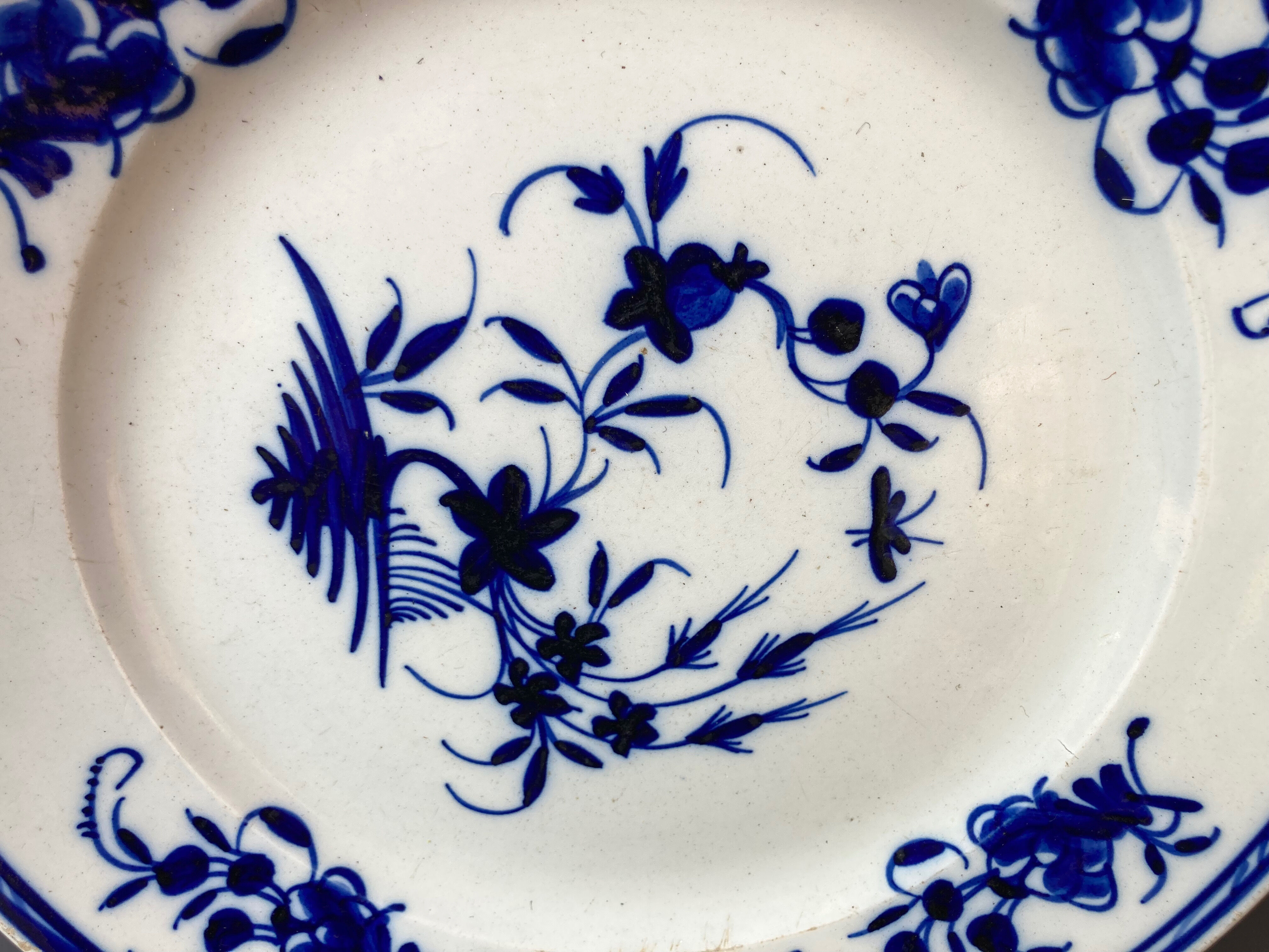 Plate old porcelain deco