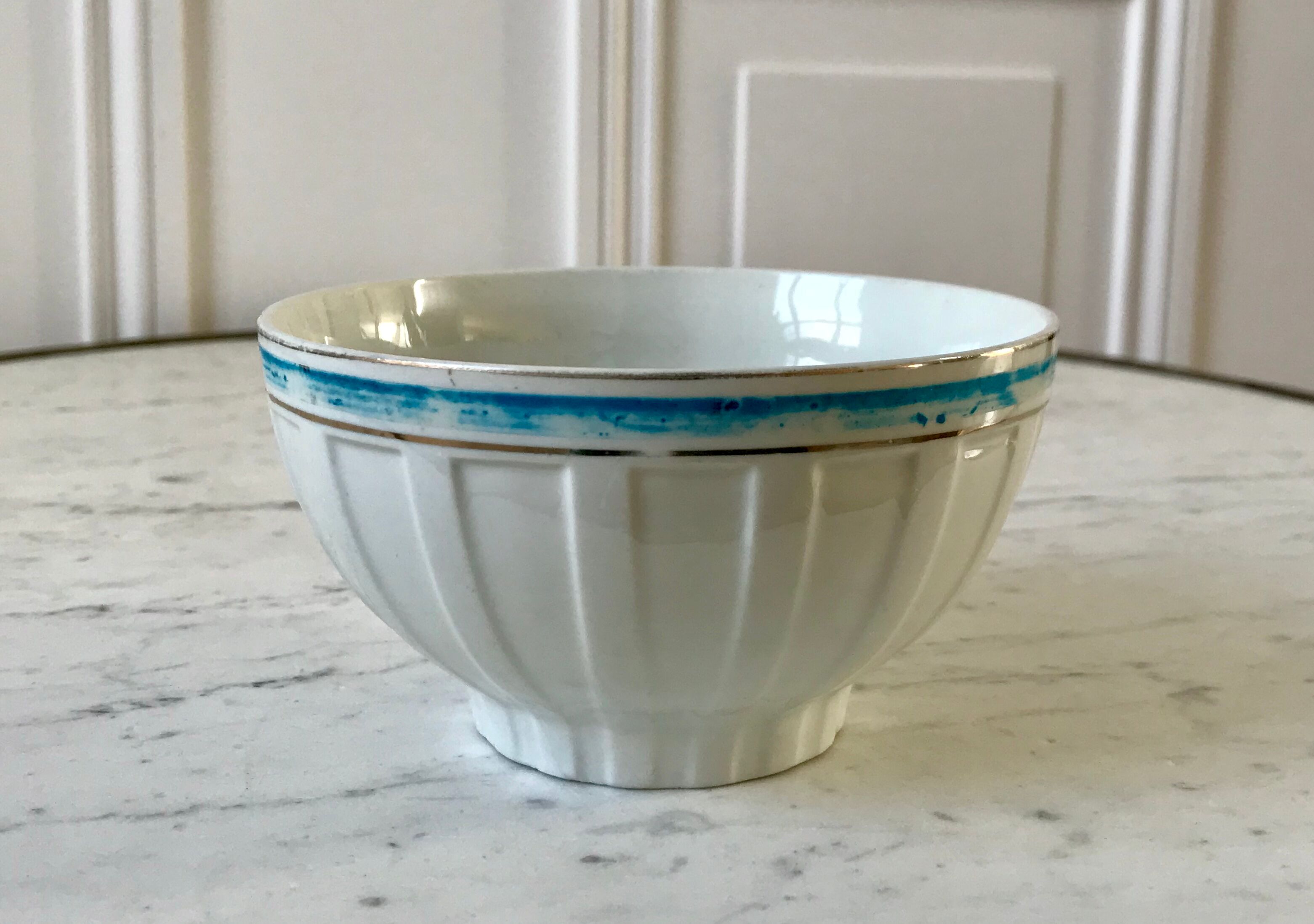 Old 40s blue bowl