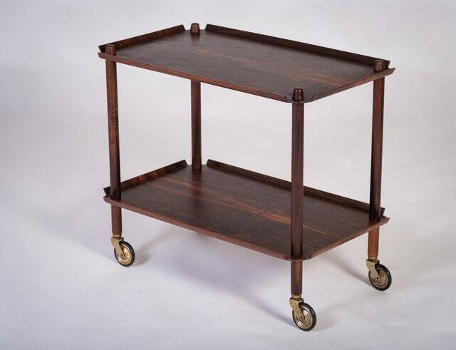 Rosewood Table Plateau by Poul Hundevad for Vamdrup, Denmark, 1960s