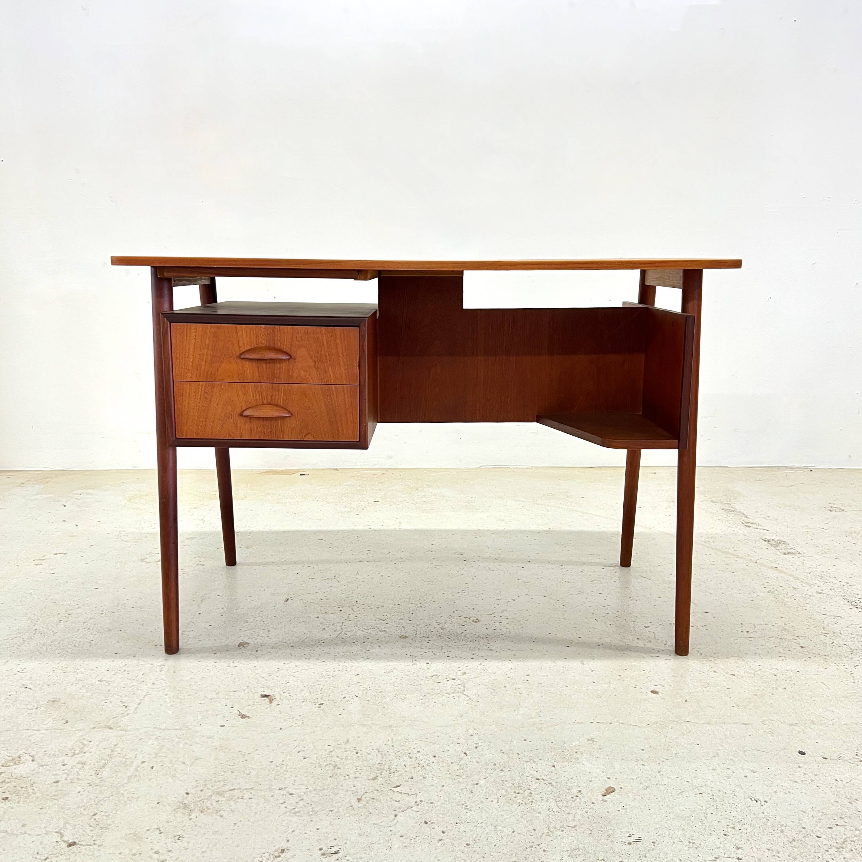 Petite Danish Teak Desk, 1960s.