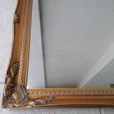 Rectangular gold mirror