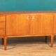 Retro Teak 1960s Long A H Macintosh Torpedo Mid Century Sideboard