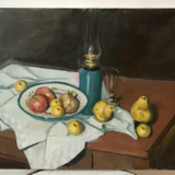 Old painting oil on canvas still life