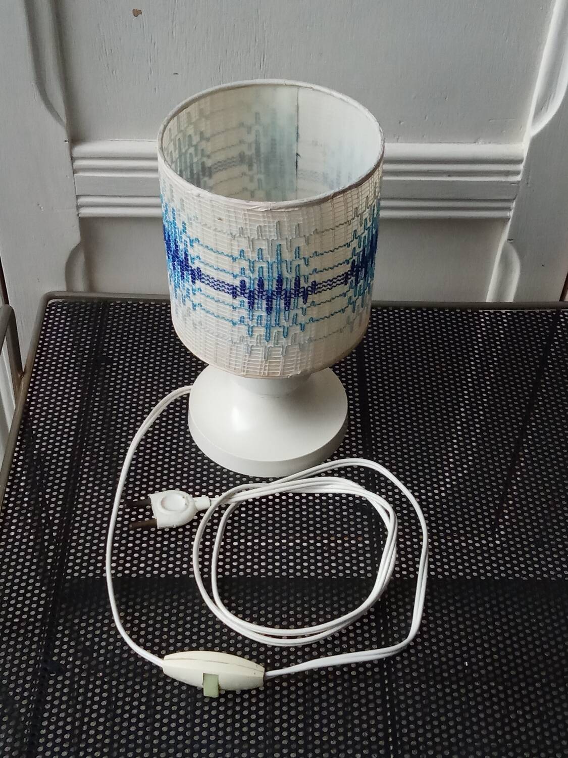 Vintage plastic bedside lamp