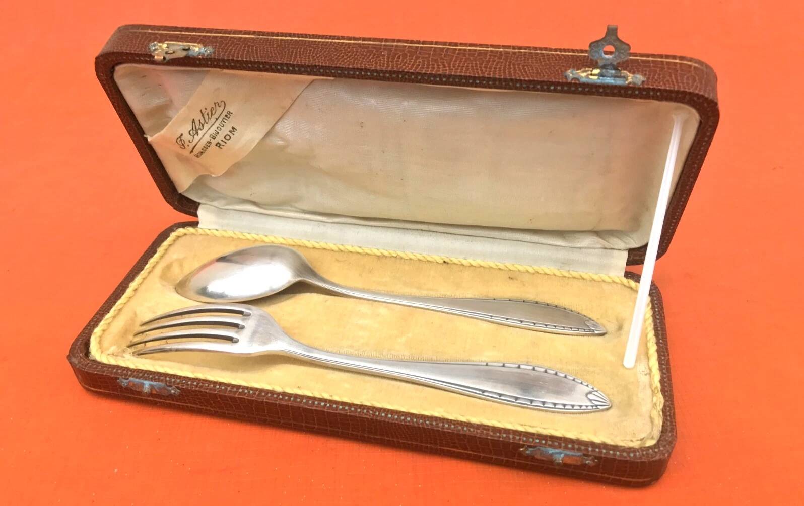 Art Deco cutlery case by Christofle Albatros Collection