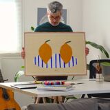 Twin lemons - Wall poster 40x30cm