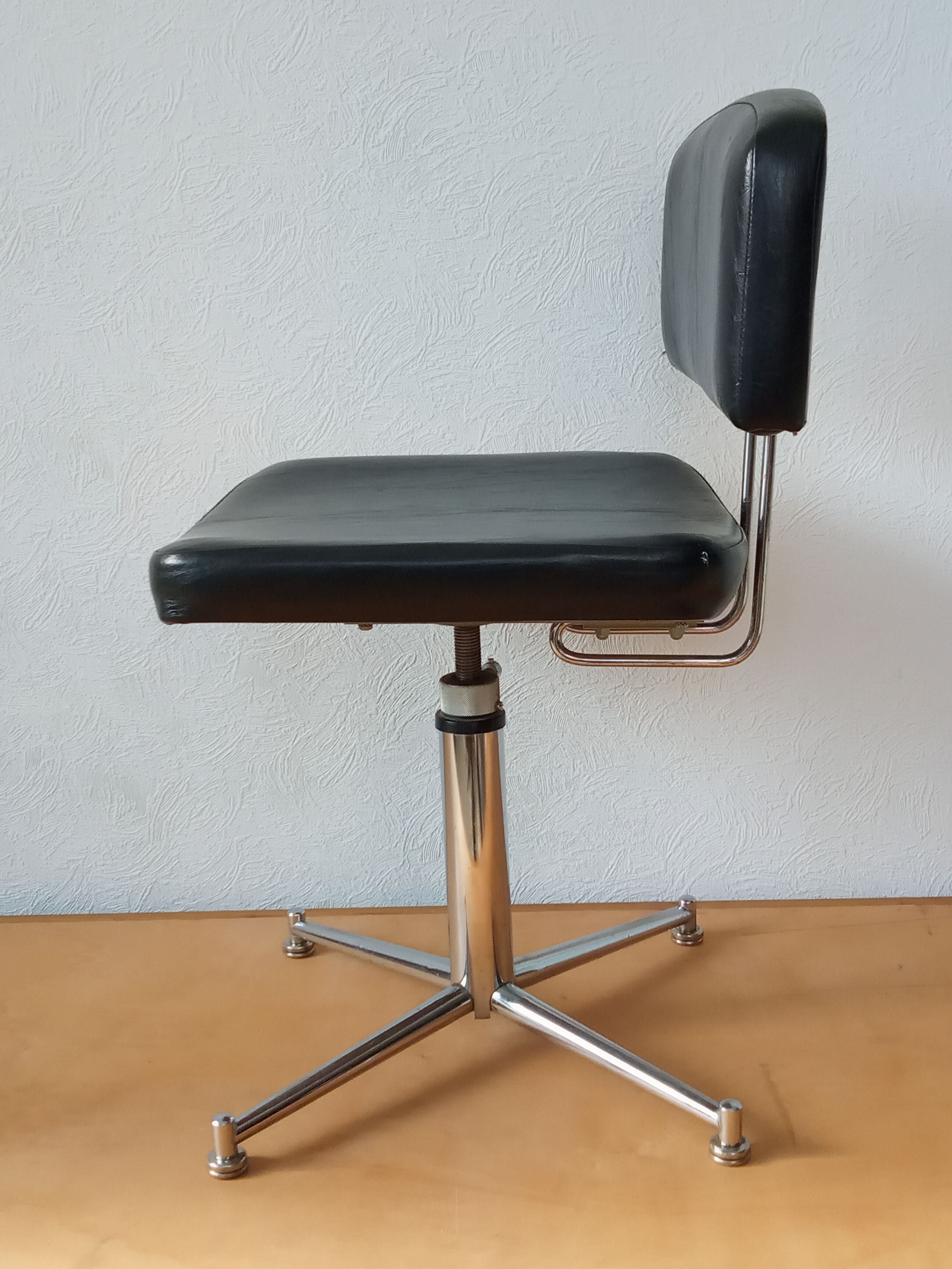 Chaise de bureau telescopique vintage