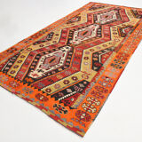 7x12 Scandinavian Kilim Rug, 205x384Cm