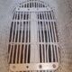 Wicker and painted wood baby cradle