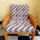 Vintage Scandinavian living room in solid pine
